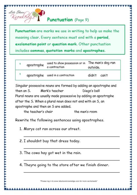 Punctuation Worksheets 3rd Grade Ela Resources Twinkl Punctuation Worksheets For Grade 3 - Punctuation Worksheets For Grade 3