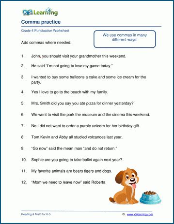Punctuation Worksheets K5 Learning Punctuation Practice Worksheet - Punctuation Practice Worksheet