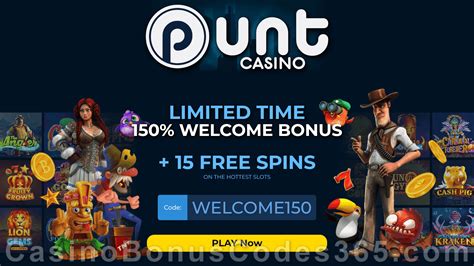 punt casino free bonus codes