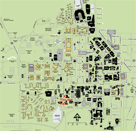 Purdue University Campus Map