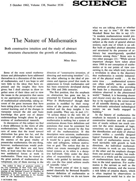 Pure Mathematics Nature Math Articles - Math Articles