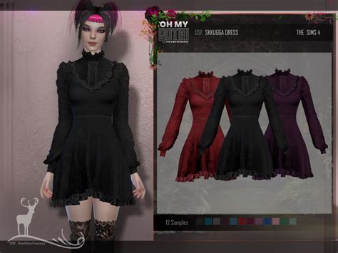 purple and red gothic victorian - The Sims 3