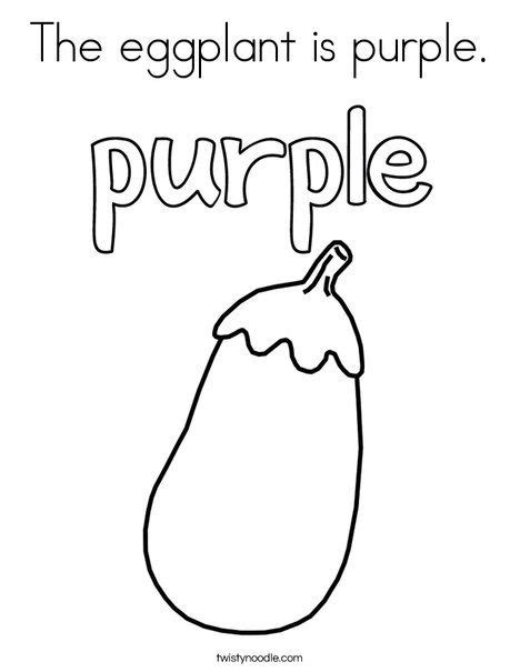 Purple Coloring Pages Twisty Noodle Color Purple Coloring Page - Color Purple Coloring Page