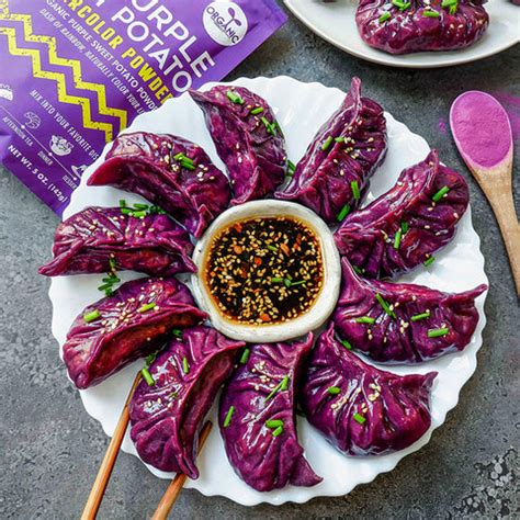 purple dumplings