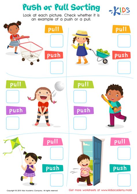 Push And Pull Activity For Kindergarten Live Worksheets Push And Pull Worksheet For Kindergarten - Push And Pull Worksheet For Kindergarten