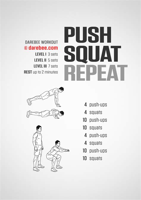 Push Up Pull Up Squat Routine