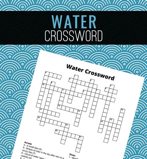  Put Blank In The Water Crossword - Put Blank In The Water Crossword