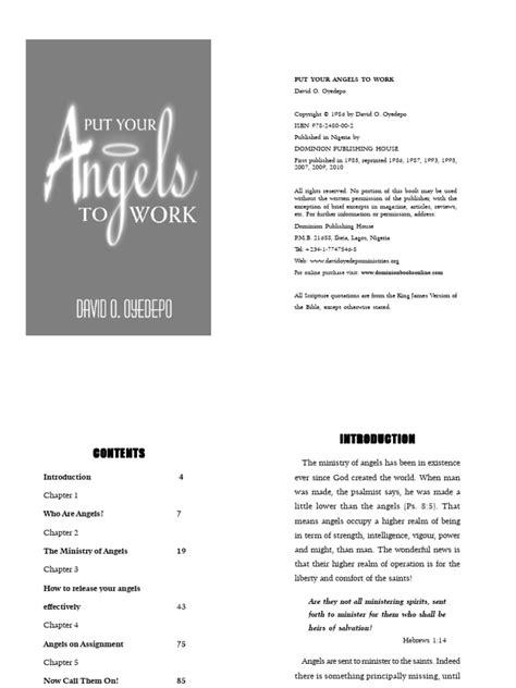 Put Your Angels To Work Bishop David Oyedepo