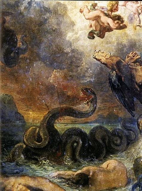 puthón: Python, a mythical serpent slain by Apollo, divination