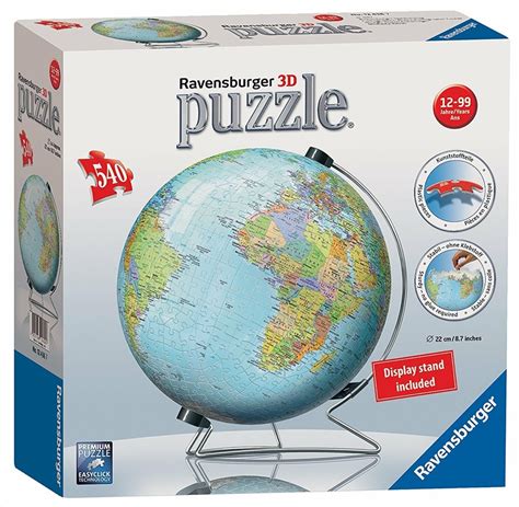 Puzzle 3d Globe 540 Pièces   Puzzle 3d Globe 540 Pièces Ravensburger La Redoute - Puzzle 3d Globe 540 Pièces