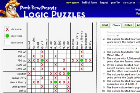 Puzzle Baron Logic