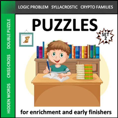 Puzzles For Early Finishers Set 2 Made By Criss Cross Method Worksheet Answers - Criss Cross Method Worksheet Answers