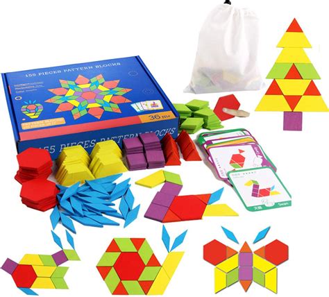 Puzzles With Pattern Blocks Sets 1 2 And Pattern Block Puzzles Printable - Pattern Block Puzzles Printable