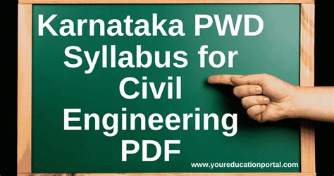 Read Pwd Civil Engineers Syllabus 