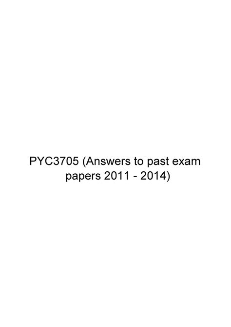 Read Pyc3705 Previous Exam Papers 