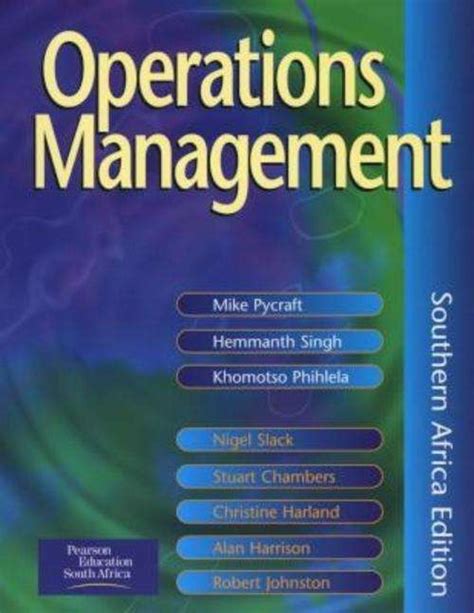 Download Pycraft Operations Management 