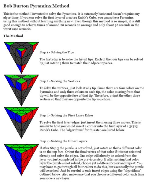 Pyraminx Method Bob Burtons