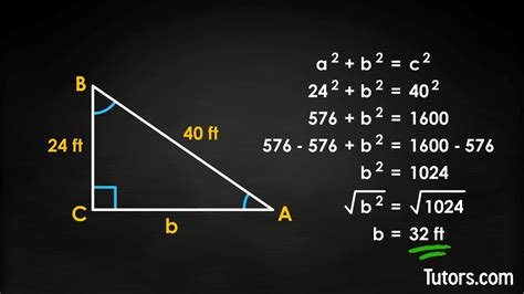 pythagorean theorem solve for b