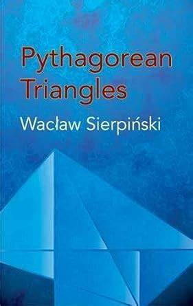 pythagorean triangle dover books on mathematics
