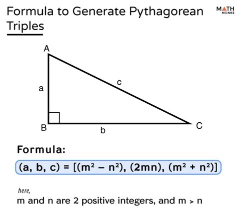 Pythagorean Triples Definition Formula List And Examples Byjuu0027s Triple Math - Triple Math