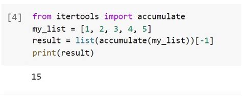 Python Accumulate List