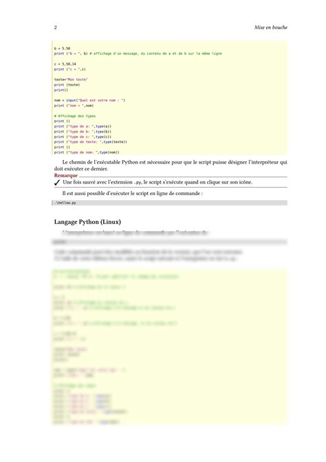 Python Cours Et Exercices Corrig S