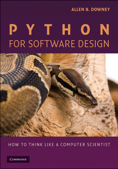 Python For Software Design Cambridge University Press