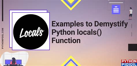 Python Locals To Dict