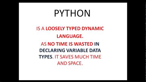 Python Loosely Typed