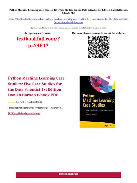 Python Machine Learning Case Studies Five Case Studies For The Data Scientist