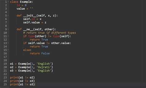Python Not Equal To Symbol