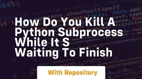 python subprocess kill process