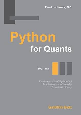 Full Download Python Quant At Risk 