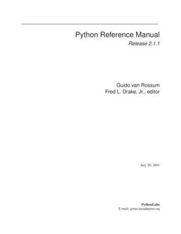 Read Python Reference Manual Mit 