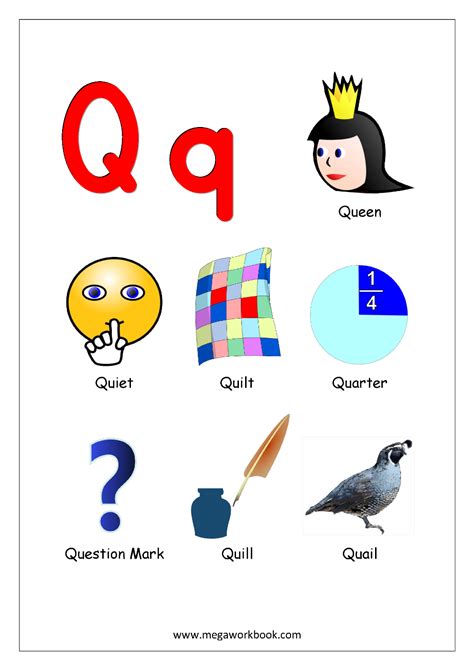 Q Is For Things That Start With Q Kindergarten Words That Start With Q - Kindergarten Words That Start With Q