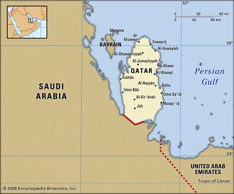Qatar Location In Map