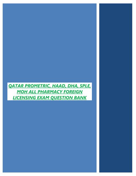qatar pharmacy licensing exam