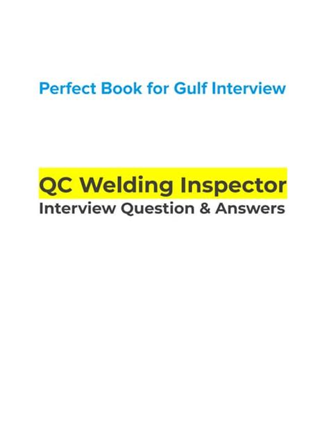 Download Qc Welding Inspector Interview Questions Pdf 