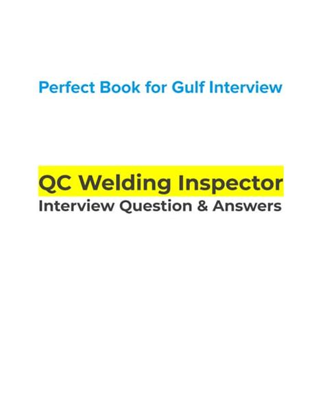 Download Qc Welding Inspector Interview Questions Pdf 