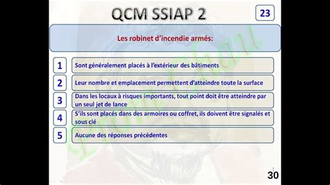 Qcm Ssiap 2