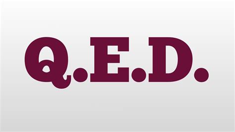 Qed Definition