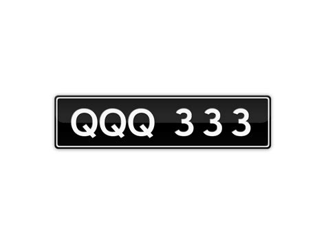 QQQ333 - QQQ333 Number Plates For Sale, VIC