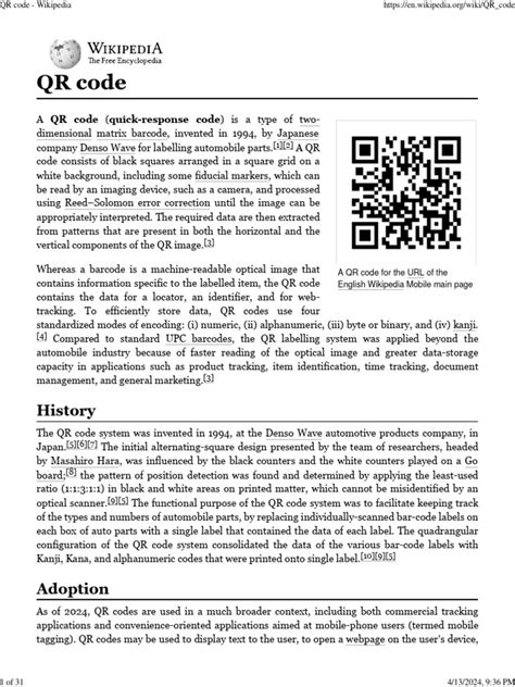 Qr Code Wiki