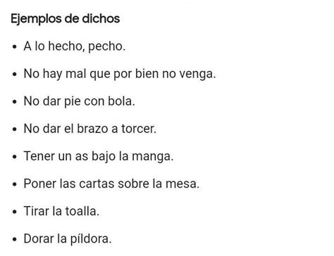 Qué Es Un Dicho