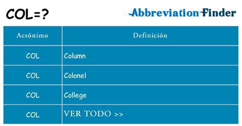 Qué Significa Col