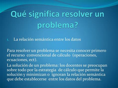Qué Significa Problema