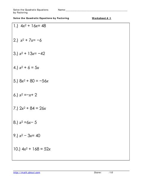 Quadratic Equation Worksheets Solve By Square Roots Worksheet - Solve By Square Roots Worksheet