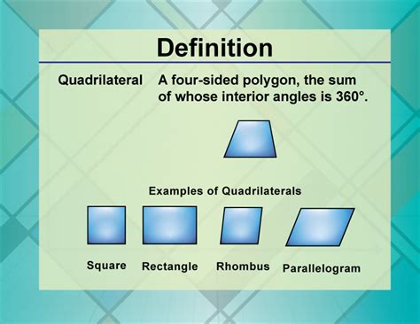 Quadrilateral Meaning