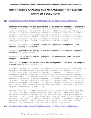 Full Download Qualitative Analysis For Management 11Th Edition Solutions 