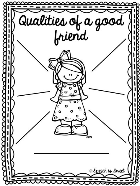 Qualities Of A Good Friend Worksheet   Friendship Worksheets Amp Coloring Pages Bundle Mrs - Qualities Of A Good Friend Worksheet